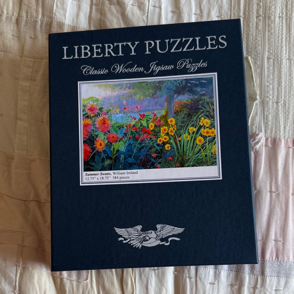 Liberty Puzzles - Wooden Jigsaw - Summer Swans, William Ireland, 584 pieces